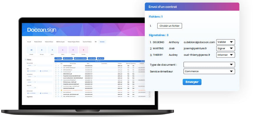 Docoon.Sign s’utilise très facilement