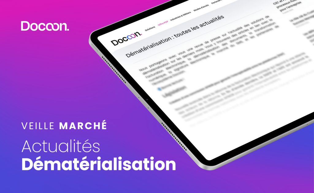 Image pour décrire la revue de presse du secteur IT par Docoon