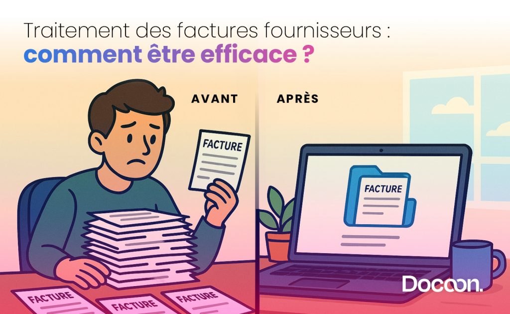 Illustration articles utiliser Docoon pour traiter les factures fournisseurs