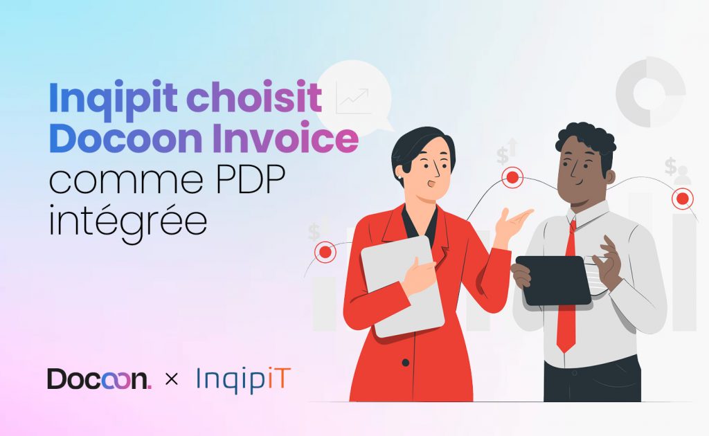 Visuel montrant le partenariat entre Docoon et Inqipit